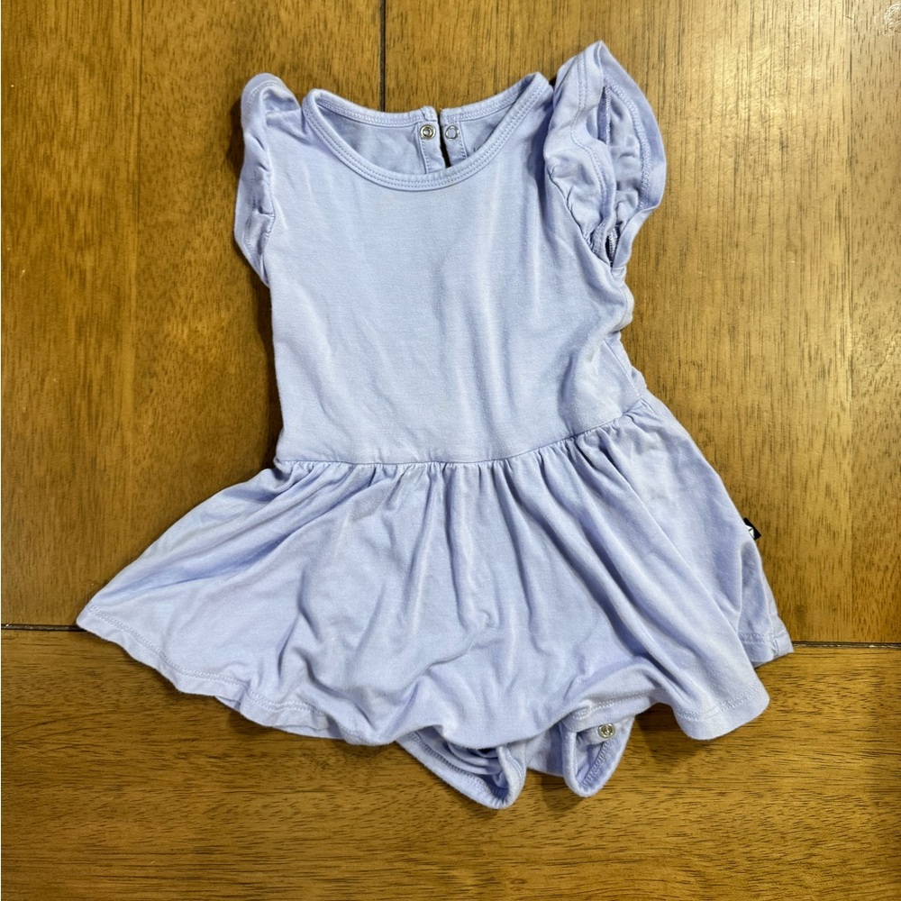 Kyte BABY Light Purple Ruffle Sleeve Dress